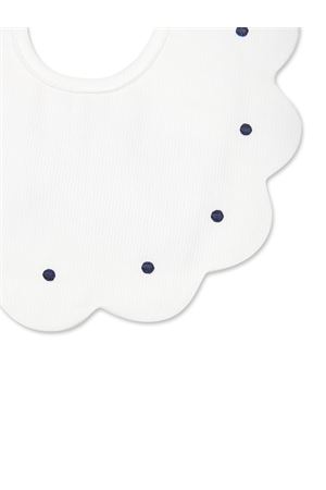 White cotton bib LITTLE BEAR KIDS | 2042LATTEBLU